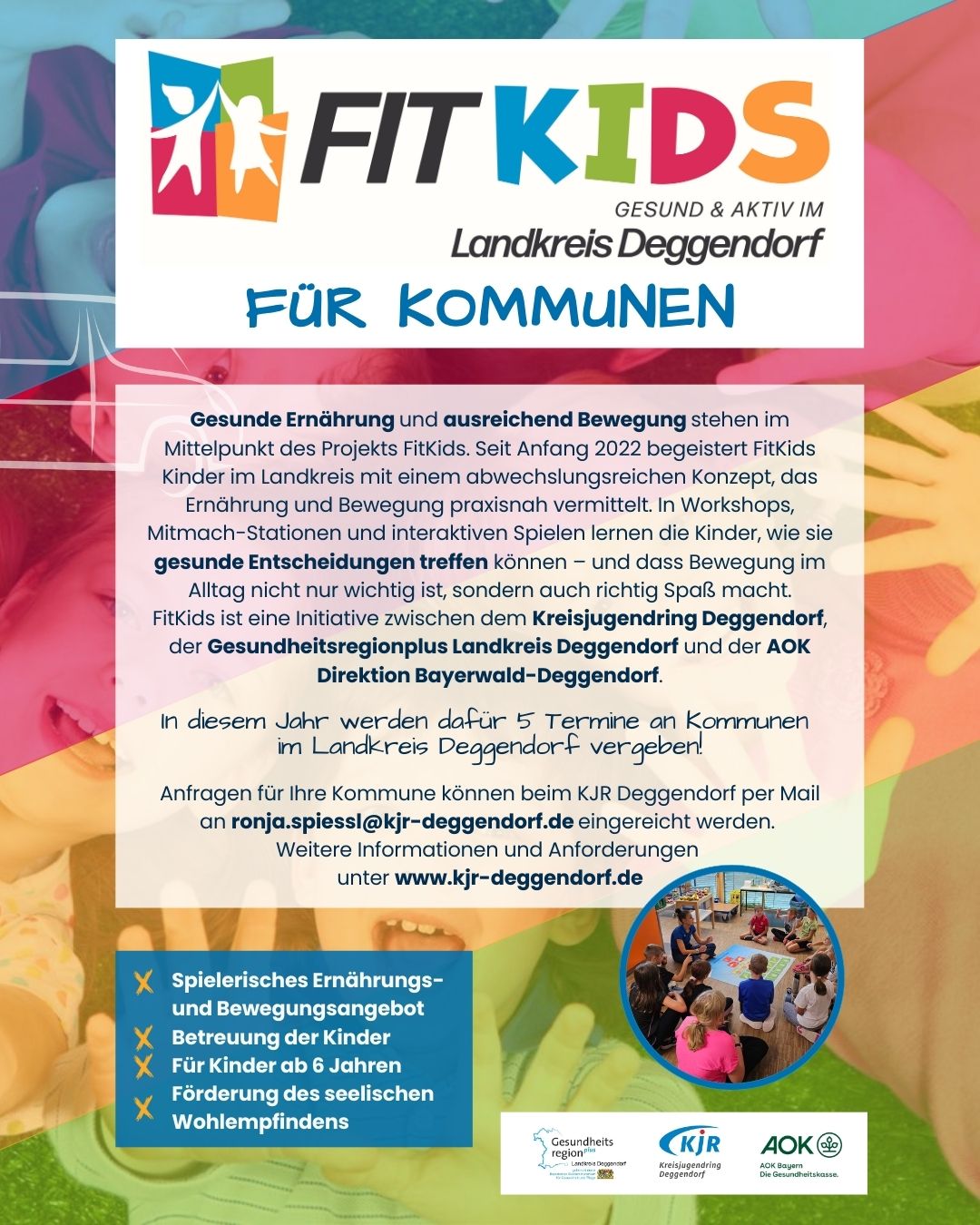 Flyer FitKids 2025 Kommunen
