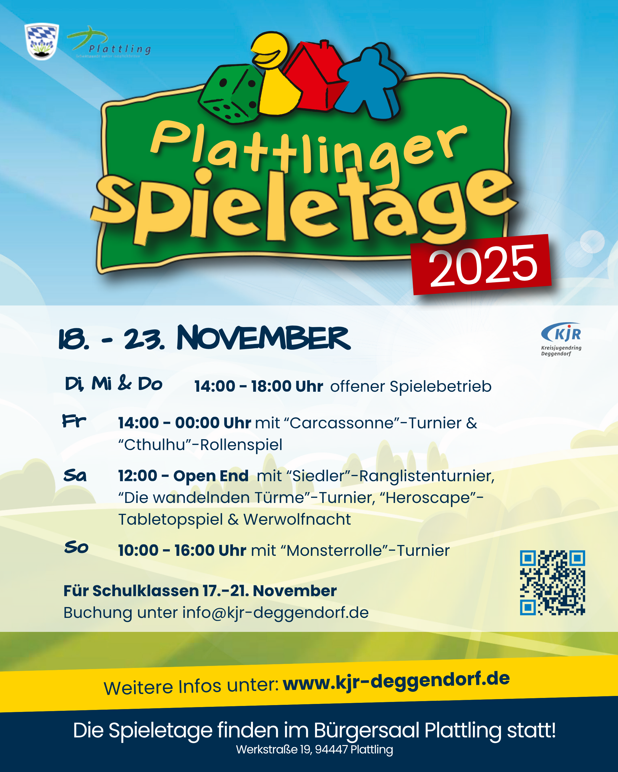Flyer Plattlinger Spieletage 2025